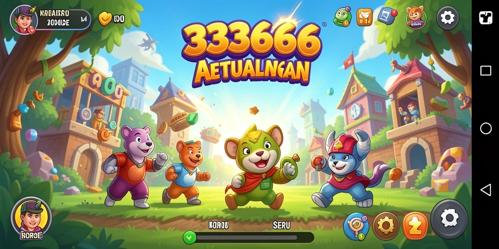 Tampilan gameplay seru dan menantang dalam 333666.