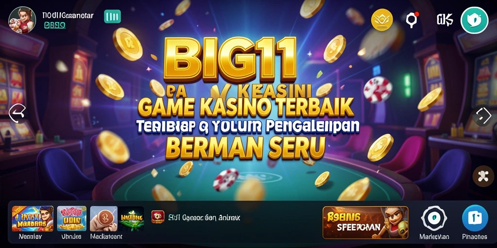 Tampilan menarik dari gameplay Kasino di BIG11 yang seru dan mendebarkan.