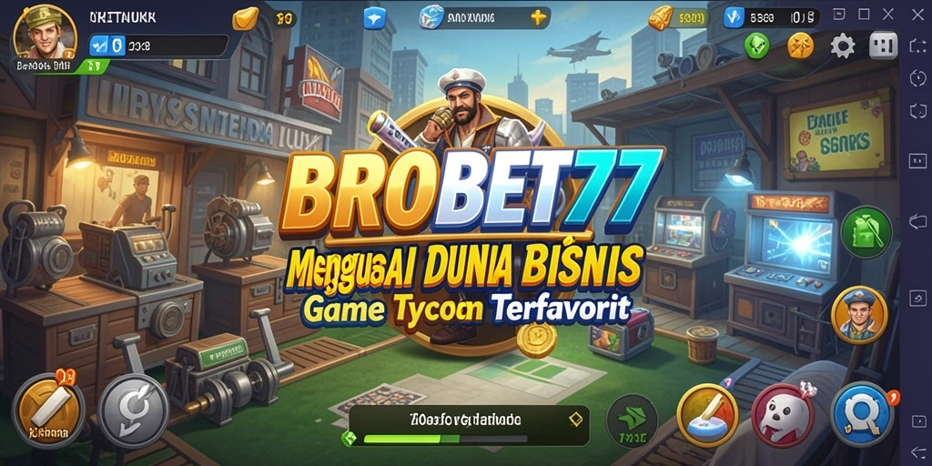 Screenshot gameplay <strong>BROBET77</strong> yang menampilkan pengelolaan bisnis yang seru.
