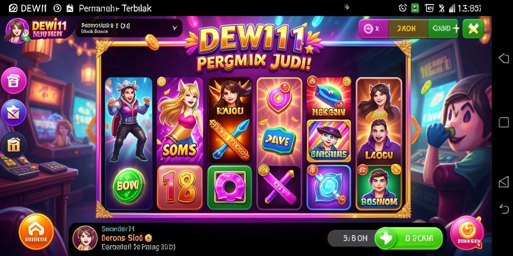 Screenshot permainan DEWI11 menampilkan aksi seru dari game Slot.