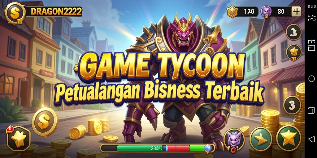 Gameplay Tycoon yang seru dan mendalam di DRAGON222.
