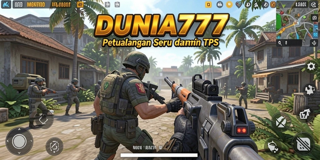Tampilan gameplay DUNIA777 yang menegangkan dan penuh aksi.