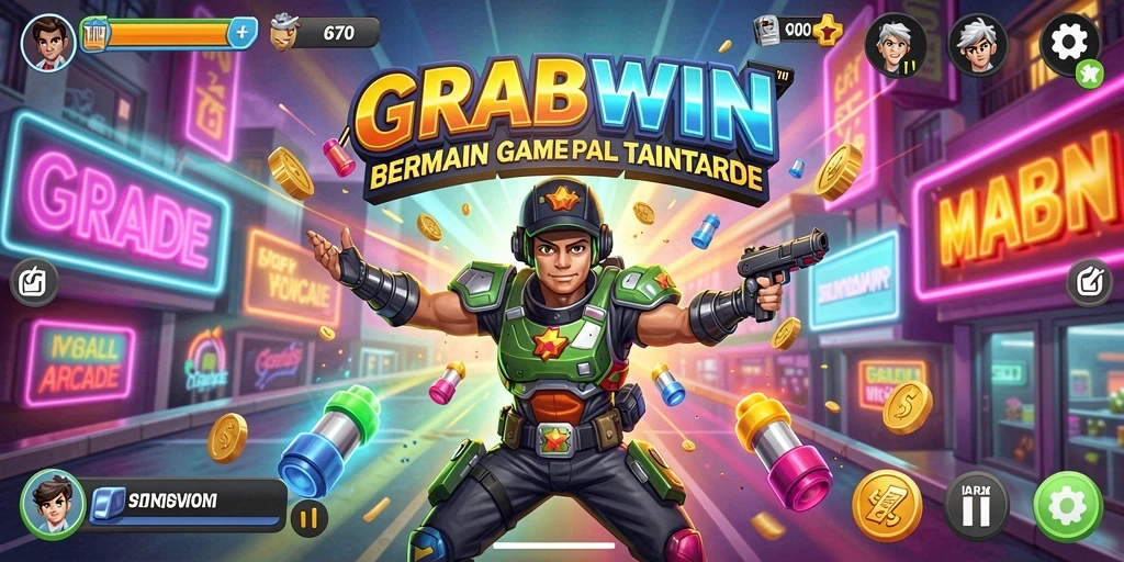 Gameplay seru di GRABWIN dengan grafis menawan.
