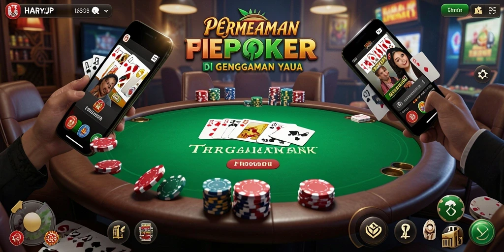 Screenshot gameplay Poker yang mendebarkan di HARAPJP.