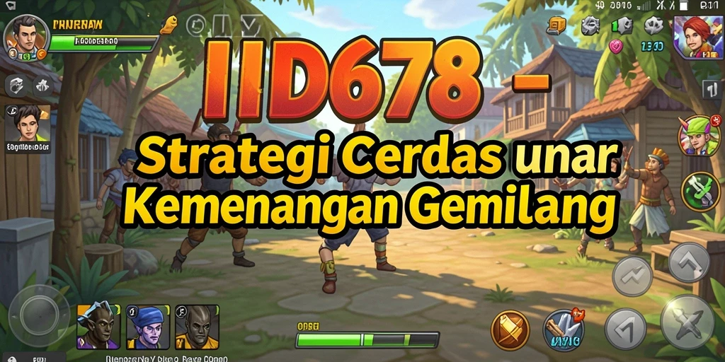 Tangkapan layar utama ID678 menampilkan aksi pertempuran strategi yang mendebarkan.