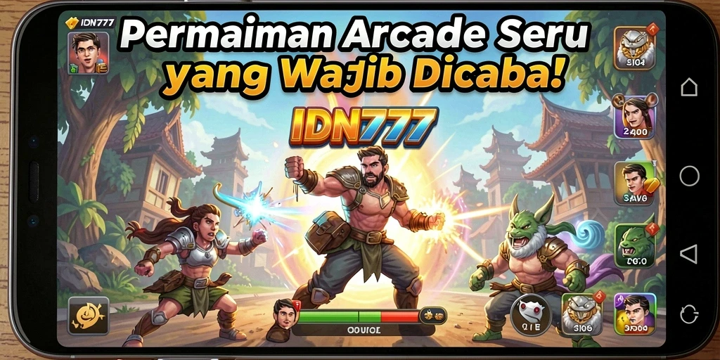 Tampilan gameplay <strong>IDN777</strong> yang penuh warna dan penuh tantangan.