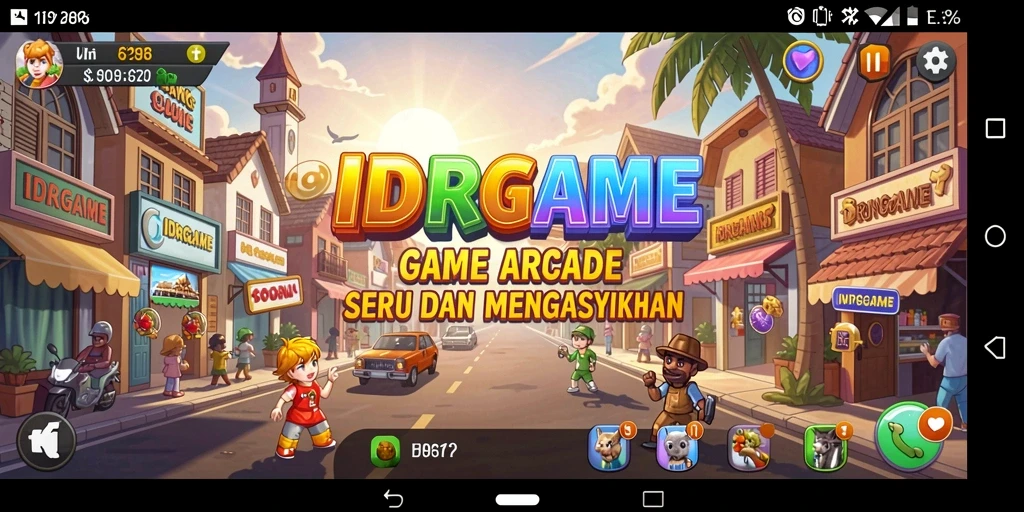 Tangkapan layar utama IDRGAME menampilkan gameplay seru dan penuh aksi.
