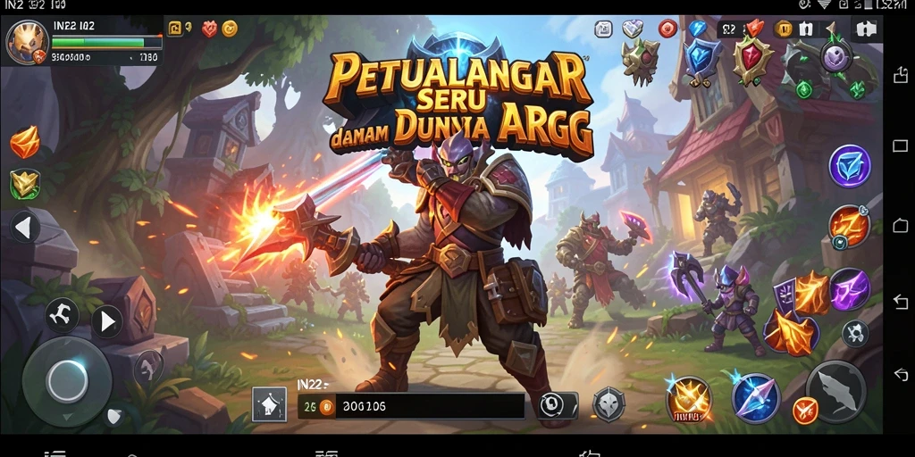 Screenshot IN22 menampilkan aksi pertarungan epik dalam dunia ARPG.