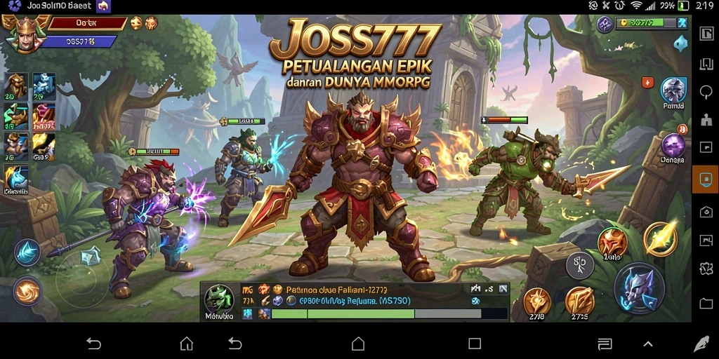 Tampilan gameplay menarik di dunia petualangan JOSS777.