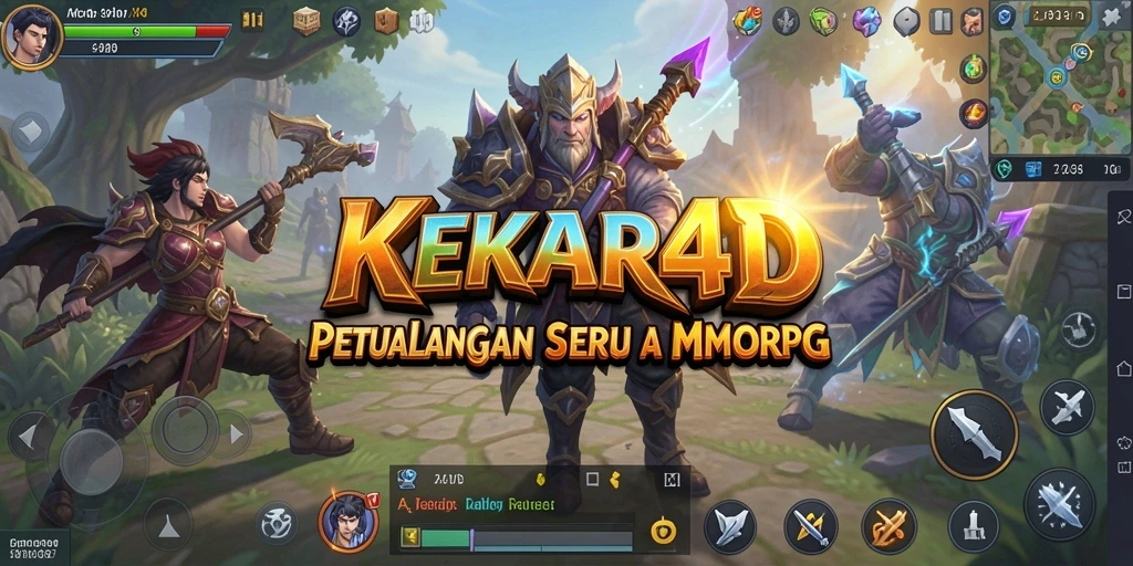 Screenshot menampilkan aksi seru dalam permainan MMORPG KEKAR4D.
