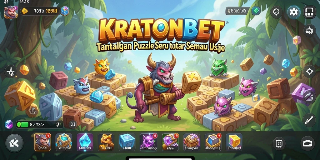 Tampilan gameplay KRATONBET dengan puzzle menantang yang menarik.