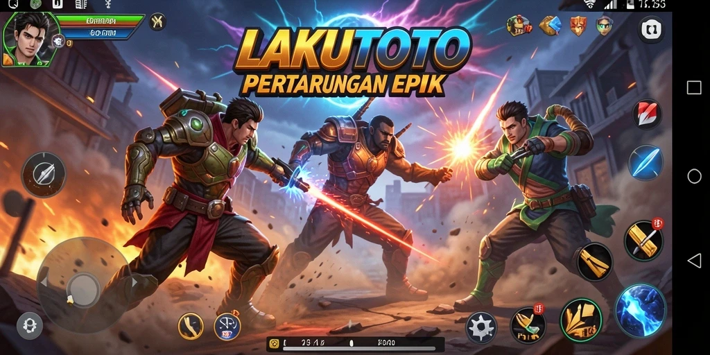 Gameplay menegangkan dengan aksi cepat di LAKUTOTO.