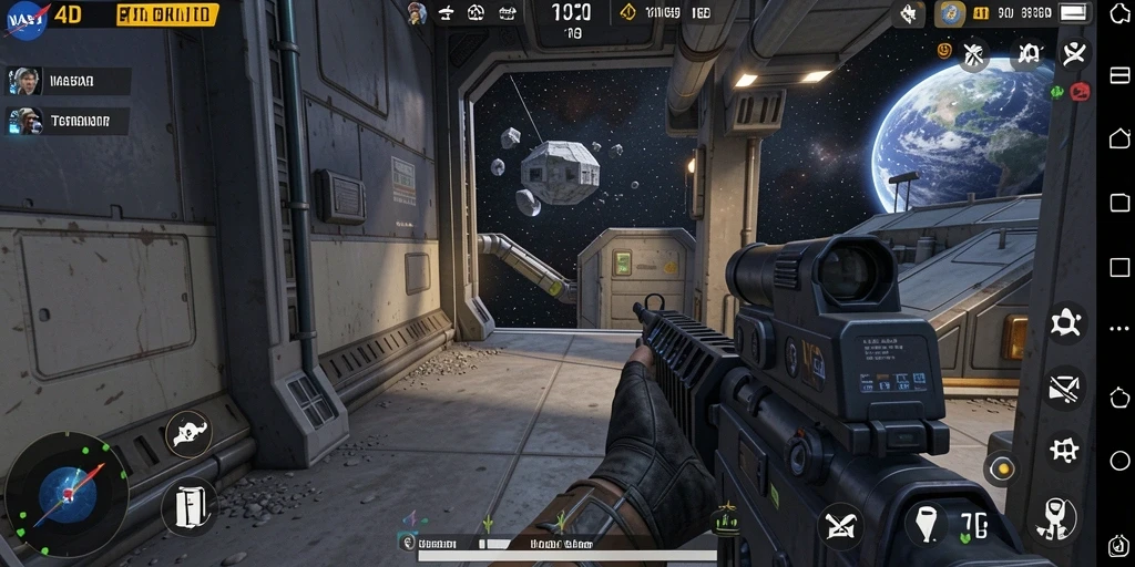 Tangkapan layar menampilkan aksi menegangkan dalam permainan FPS.