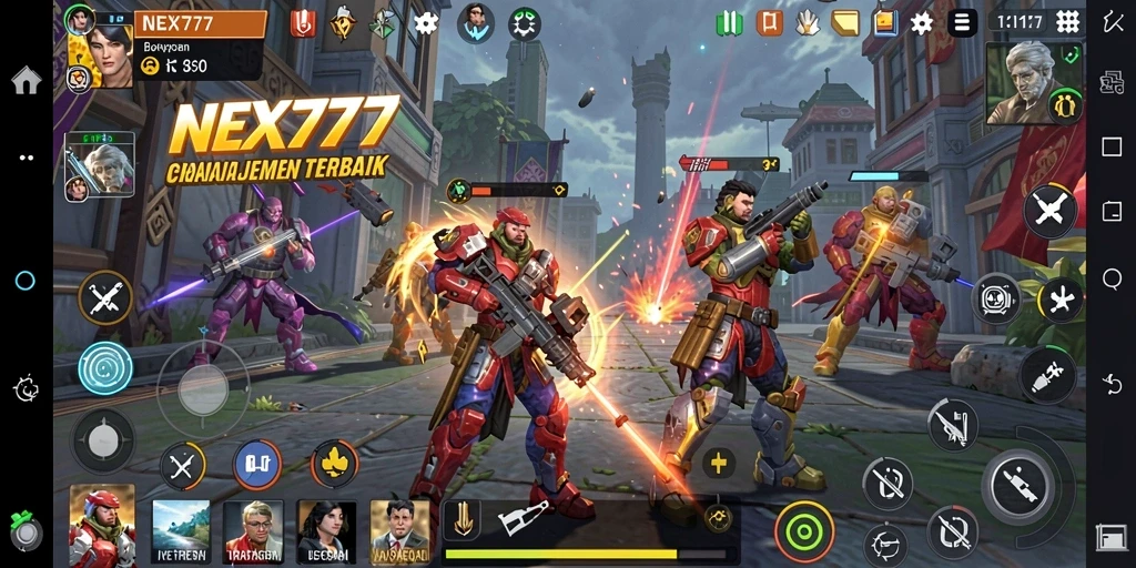 Tampilan gameplay epik dalam NEX777 yang menantang strategi.