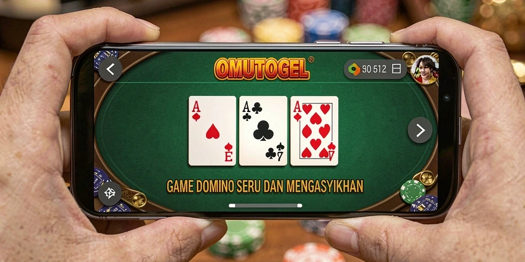 Tampilan menarik dari permainan Domino di OMUTOGEL.