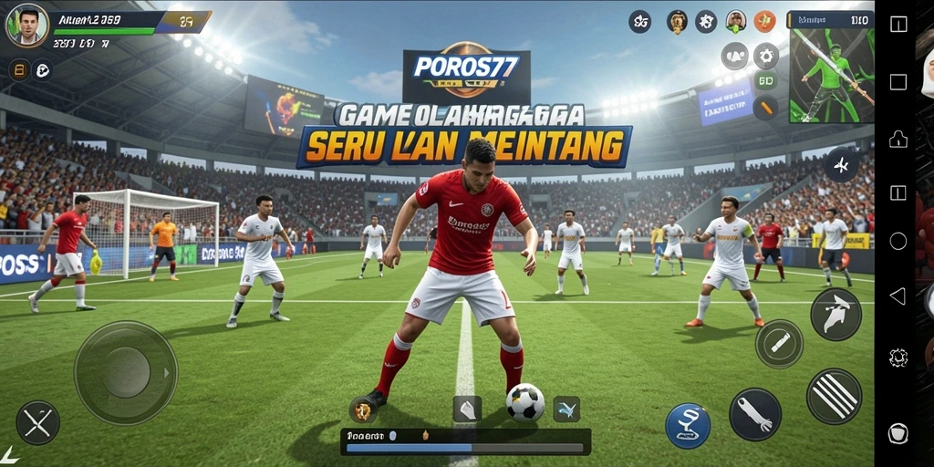 Screenshot POROS77 menunjukkan aksi mendebarkan dalam permainan olahraga.
