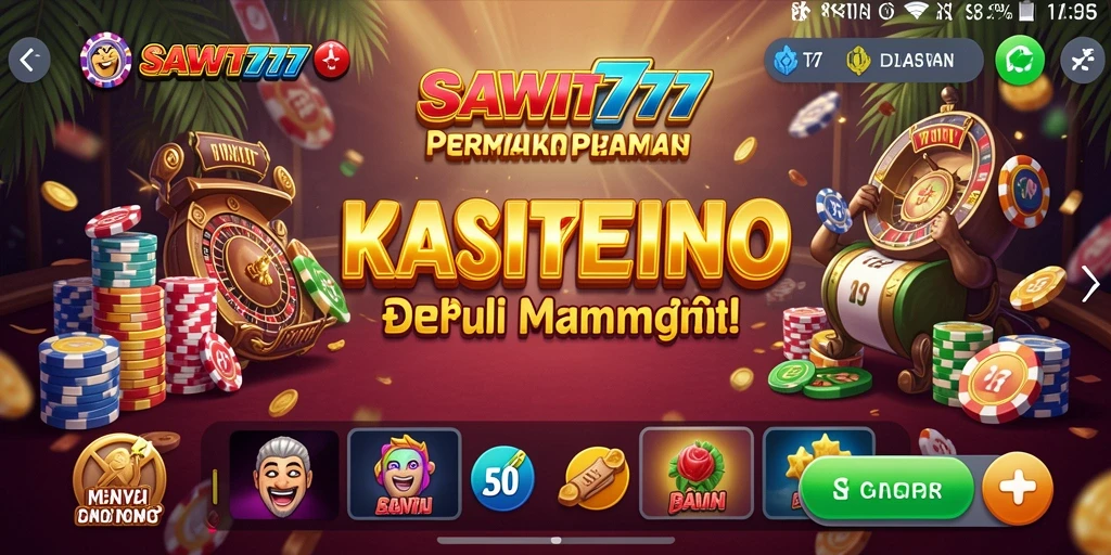 Menampilkan gameplay menarik dari SAWIT777 di kasino.